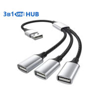 Розгалужувач Хаб USB A- 3в1 Мульти порт Адаптер UA1-UA3-EDIT
